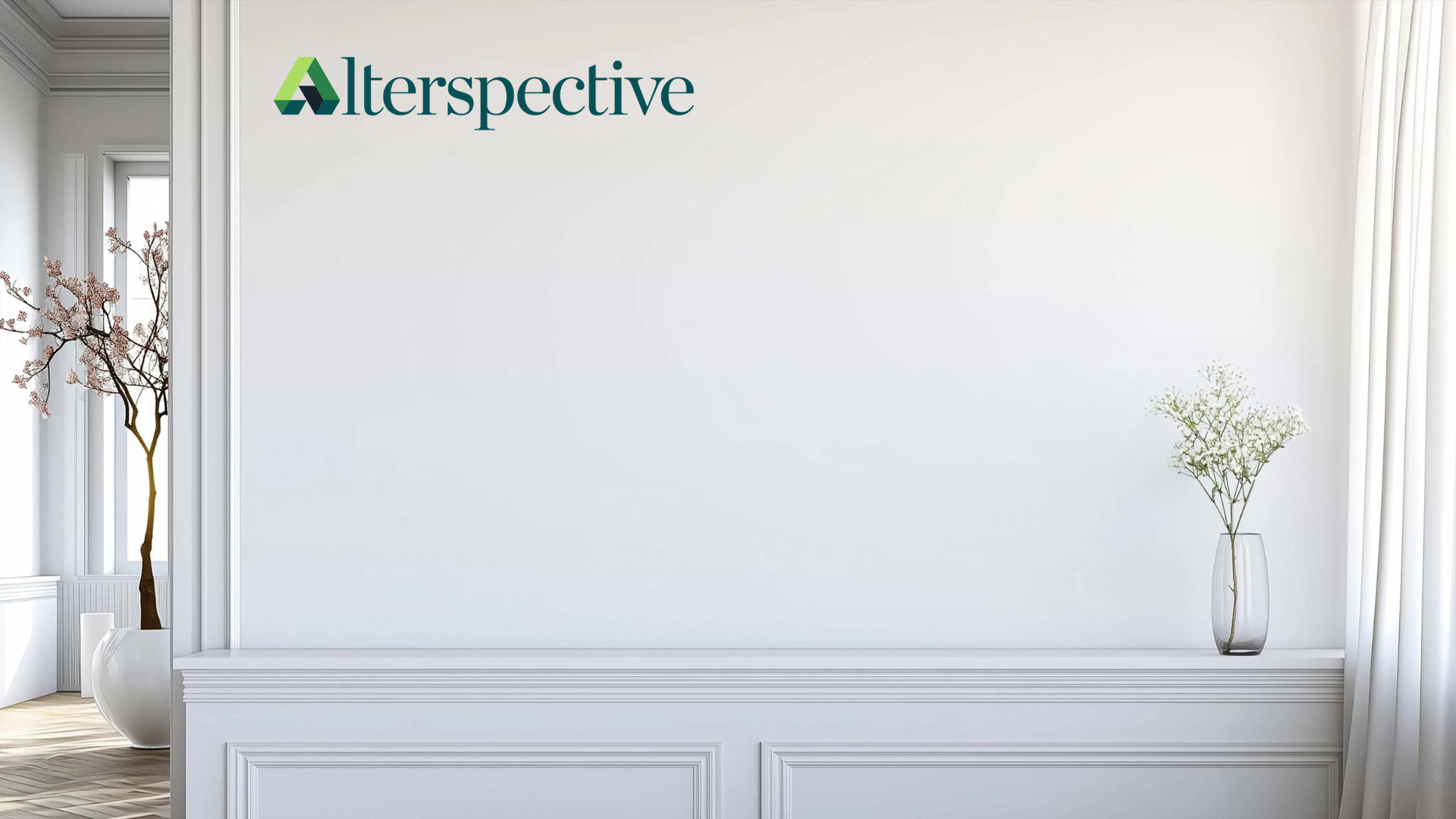 Boardroom View 1 - Modern boardroom with cityscape for Microsoft Teams and virtual meetings