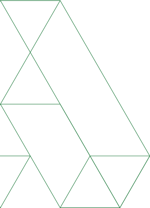 Green Left - diagonal A pattern in Green for left anchoring