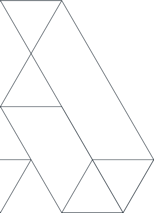 Navy Left - diagonal A pattern in Navy for left anchoring